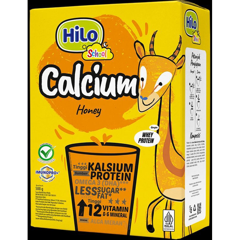 

HILO SCHOOL HONEY 500gr SUSU TINGGI KALSIUM