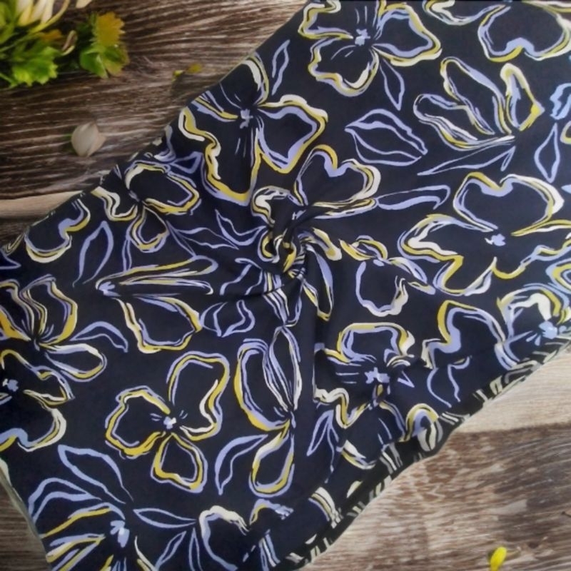 bahan kain rayon motif bunga abstrak,kain rayon motif viscose premium
