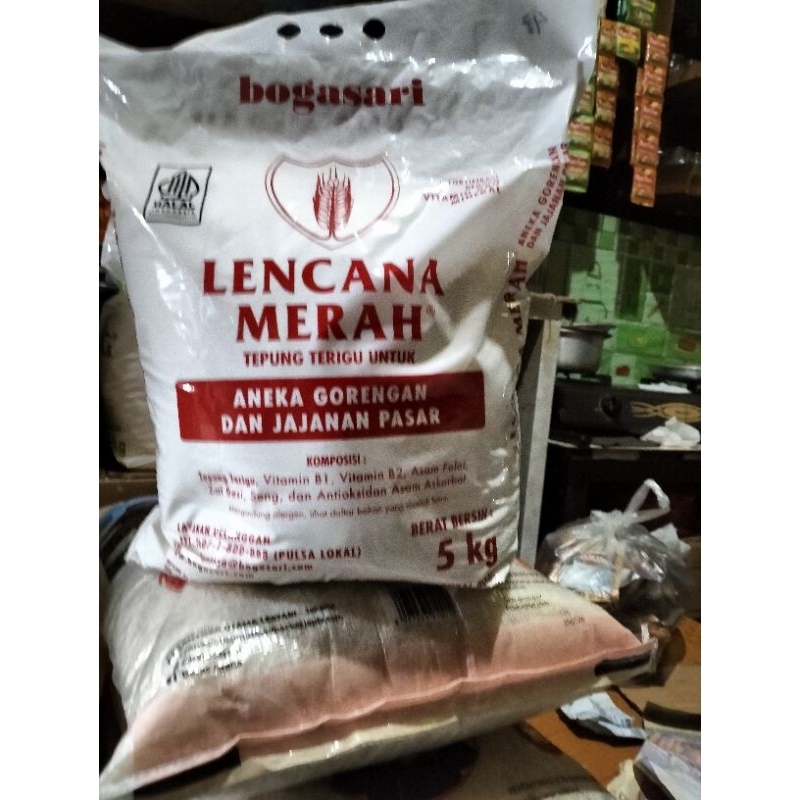 

Tepung Bogasari LENCANA MERAH 5kg