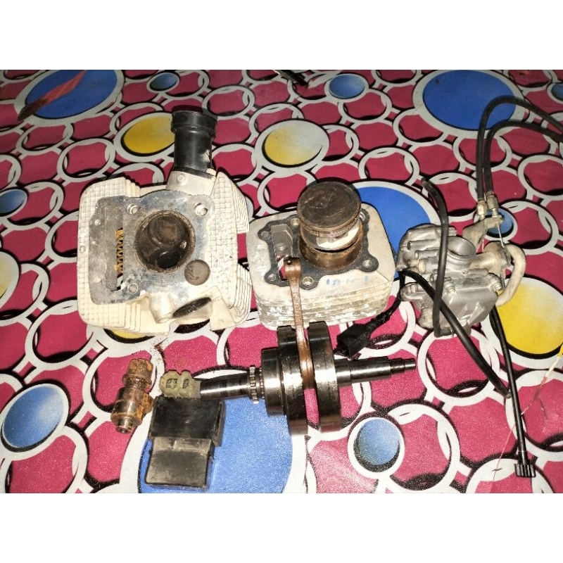 BLOK HEAD,KARBU,CDI,KRUKAS KLX150 SECOND original copotan bf150