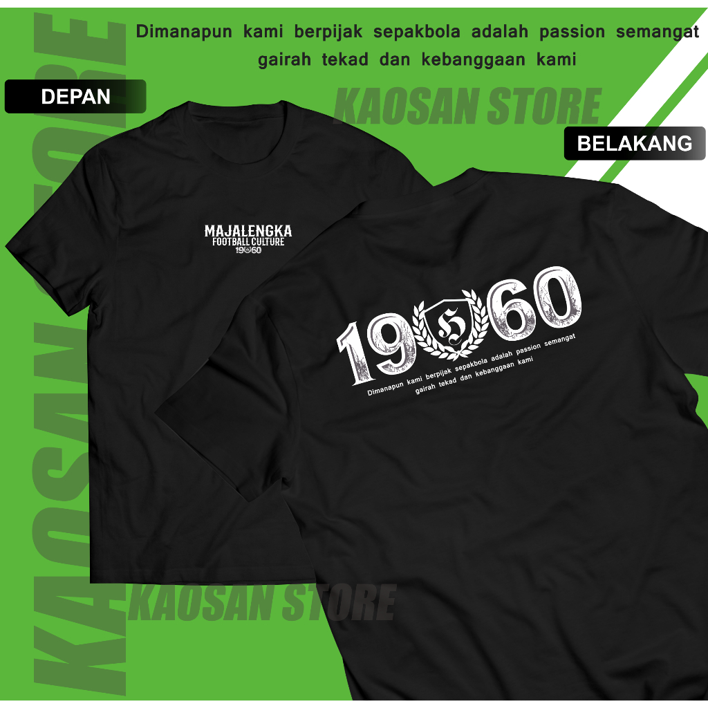 Kaos Suporter Majalengka Tshirt Majalengka Football Culture 1960
