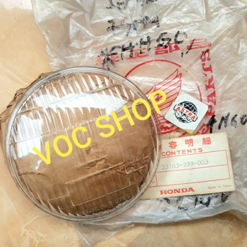 Honda CG110 CG125 CB125 T XL100 SL100 XL125 Kaca Lampu Depan Lens Headlamp Head Lamp 33103-399-003 O