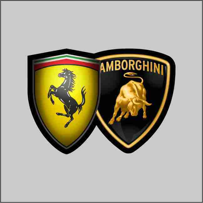 

Printing Sticker Ferrari Lamborghini 4x2.9cm