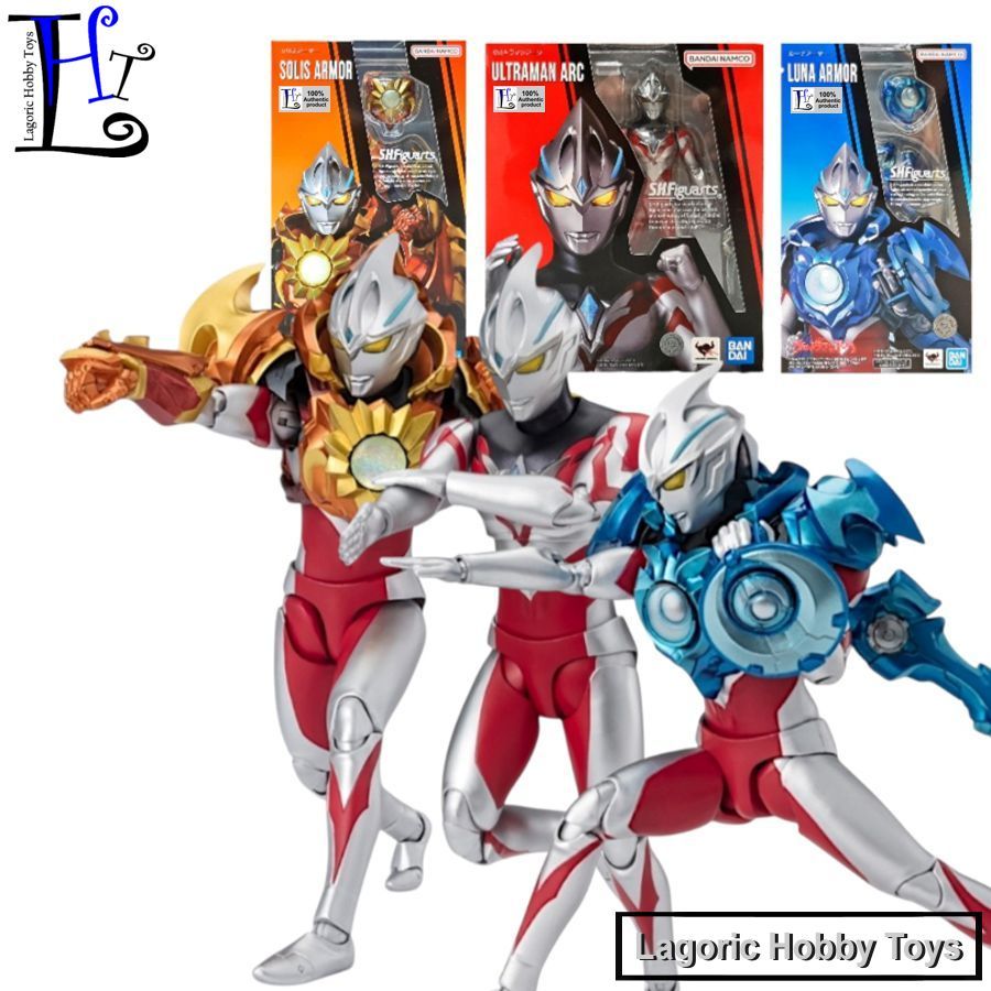 SHF Ultraman Arc Luna Solis Armor Set [Ultraman Arc] Bandai Mainan Figure Variasi Original LHT Mix