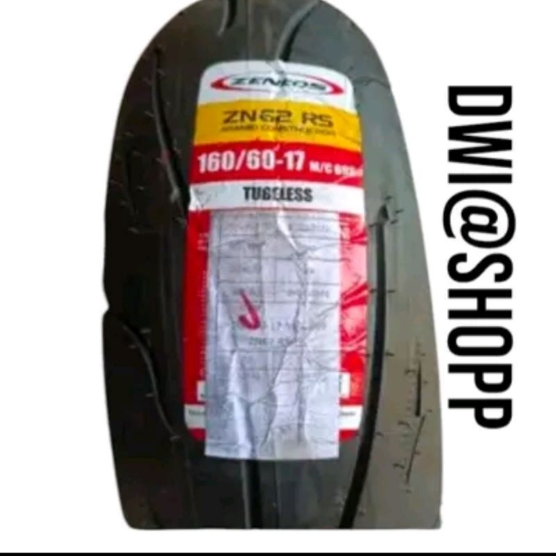 BAN LUAR TUBELES ZENEOS ZN 62 RS 160/60-17 MOTOR SPORT NINJA 250 R 25 MT 25