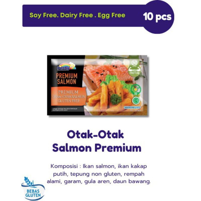 

Otak-Otak Salmon Premium Gluten Free Non MSG - Pelangi Anak Healthy / Frozen Food Sehat