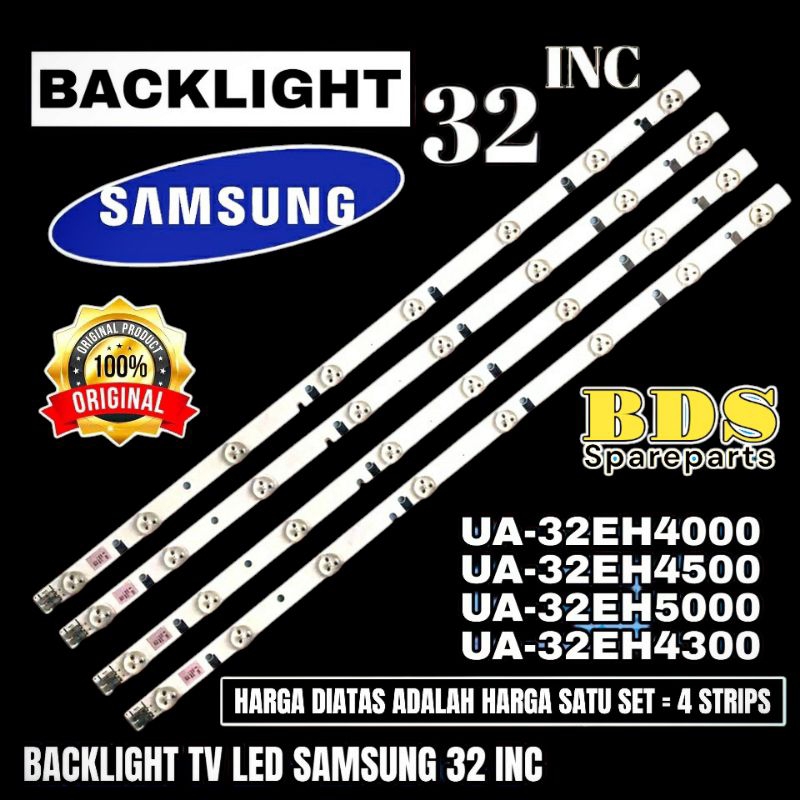 BACKLIGHT TV LED SAMSUNG UA32EH4000 UA32EH4300 UA 32EH4500 32EH5000 LAMPU BL SAMSUNG BACKLIGHT SAMSU