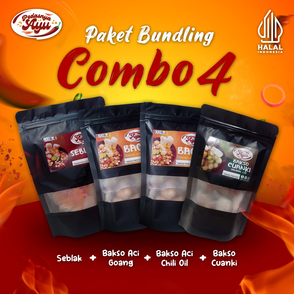 PedasnyaAyu Paket Hemat 4 pcs  - Jajanan Khas Sunda