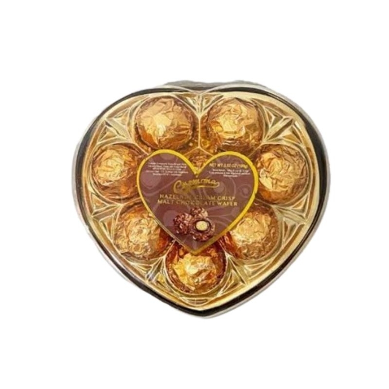 

CREMONA HAZELNUT CREAM CRISP MALT CHOCO HEART BOX 100GR