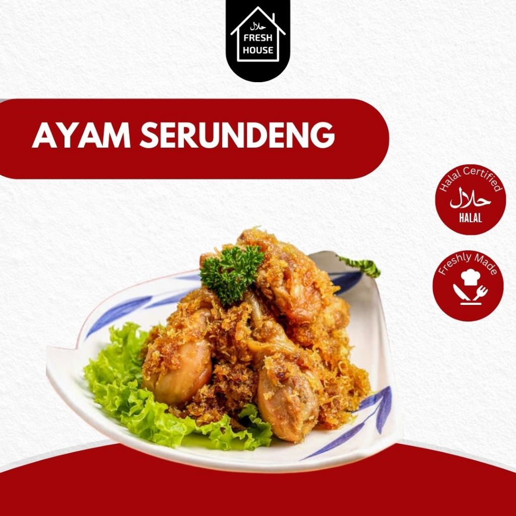 

AYAM GORENG SERUDENG FROZEN / SABA AYAM SERUNDENG 500GR