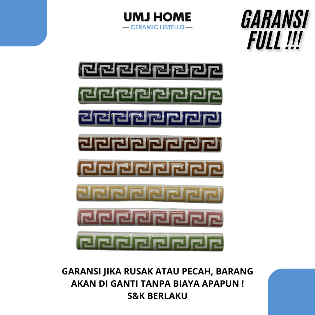 [GARANSI FULL] List keramik kuku macan keramik motif versace 20 cm import