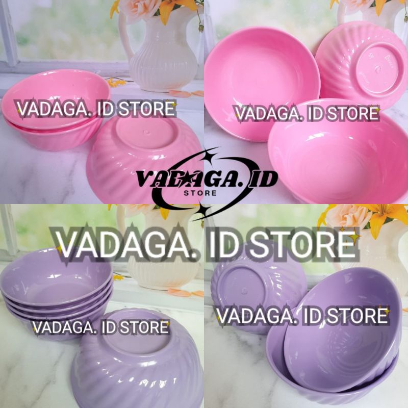 PAKET 6PCS MANGKOK MELAMIN ULIR/MANGKOK SAYUR MELAMIN/MANGKOK SAYUR SERBAGUNA