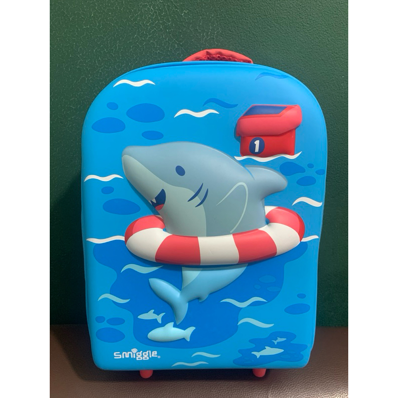 Original 100 % SMIGGLE TEENY TINY OVER AND UNDER TROLLEY HARDTOP SHARK - TROLLEY SMIGGLE (DISPLAY PR