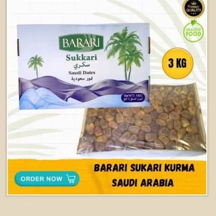 

Kurma Sukkari premium Barari kemasan 3kg