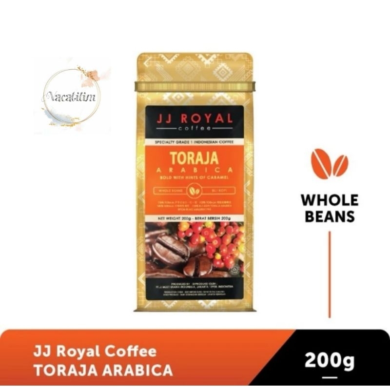 

JJ Royal Toraja Arabica Ground/Beans 200gr - Kopi JJ Royal Toraja Arabica