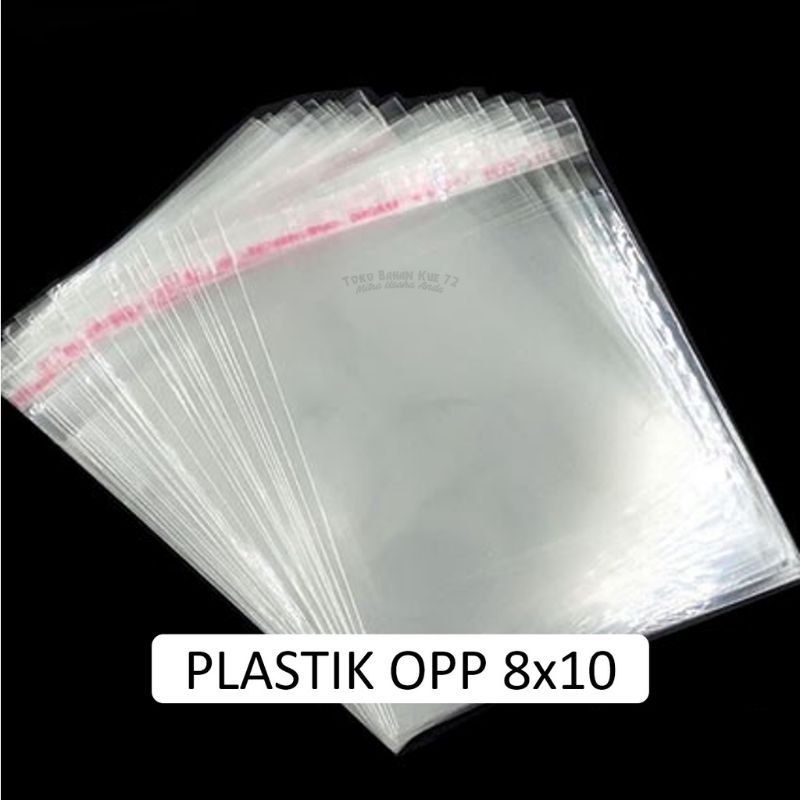 

Plastik OPP ukuran 8 x 10 isi 100 lembar