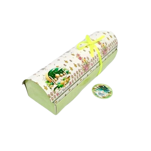 

10 Pcs Dus Roll Cake Hampers Lebaran Ukuran 30x10x9cm Motif Masjid Putih