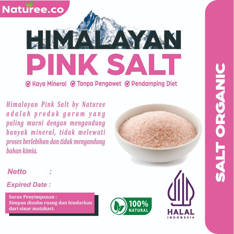

Garam Himalaya Original 1Kg Asli Organik Garem Himalayan Salt Himsalt Organic MPASI