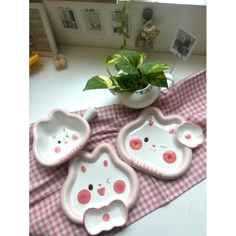 Tray Piring Saji Keramik unik/ piring keramik bentuk ikan