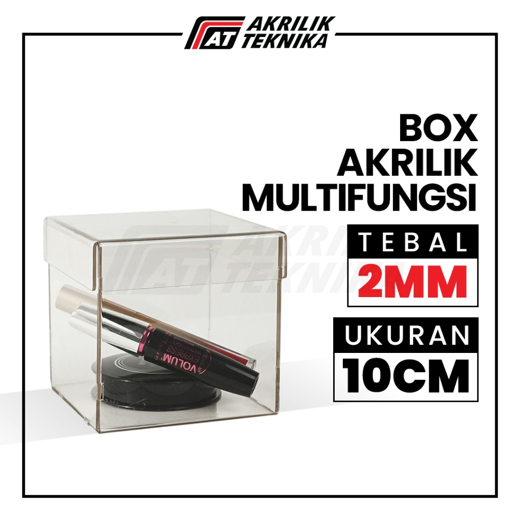 

Box Akrilik / Kotak Hadiah Kado / Tempat Aksesoris Parsel - 10x10x10cm
