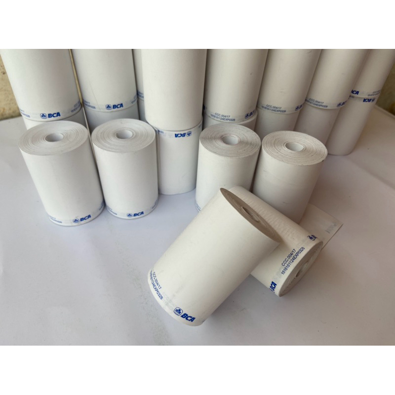 

Kertas kasir thermal logo BCA 57/58x40