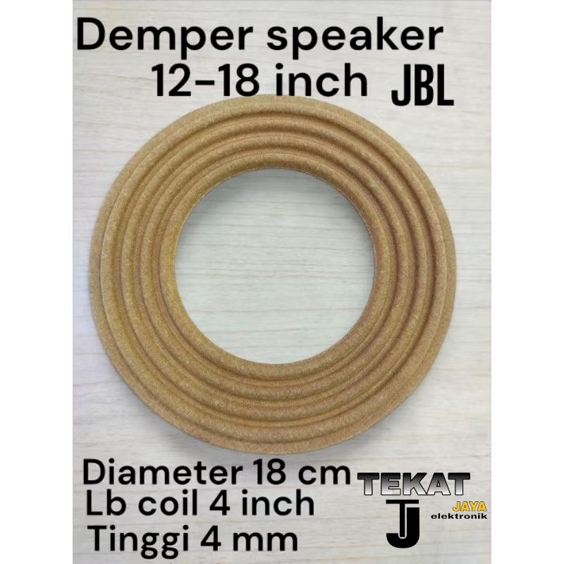 demper jbl damper per pir membran speaker 12 15 18 inch diameter 18 cm lubang coil 4 inch