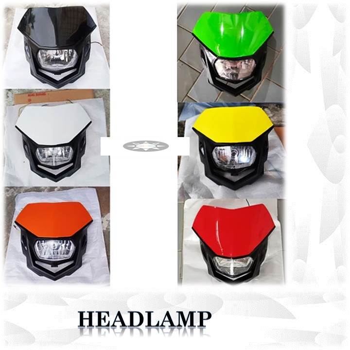 Headlamp Polisport 01 Reflektor lampu depan Polisport modifikasi CRF 150 L KLX 150 Bf Dtracker