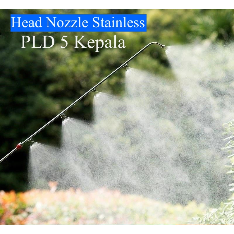 Nozzle Stainless Sprayer Elektrik Pld 5 Titik Semprotan Pertanian 80Cm