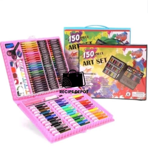 

Kerayon Crayon Pulas Pena Pewarna Set Stationery 150 Pcs Pencil Pensil Warna Gambar Lukisan High Quality