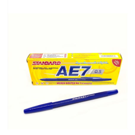 

(1PAK ISI 12PCS)STANDARD AE7 BIRU