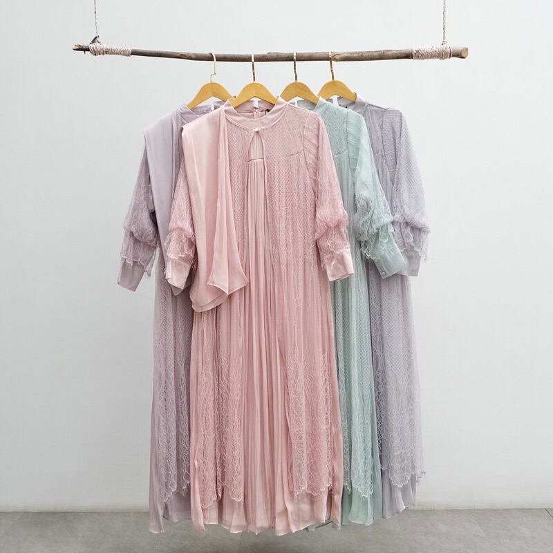 BINNA SHIMMER DRESS+HIJAB