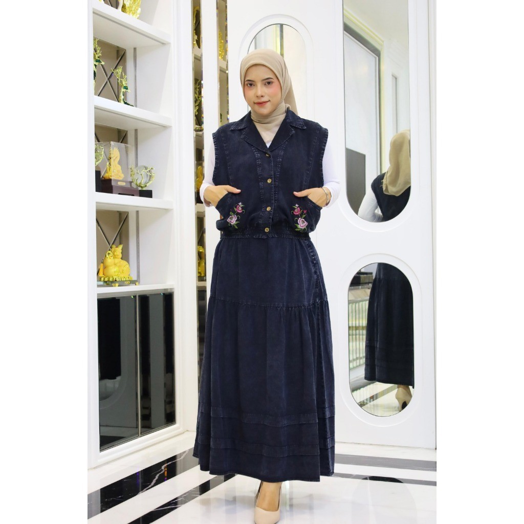 One Set Remaja Outfit Hijab Casual OOTD Cewe Hijab Rona