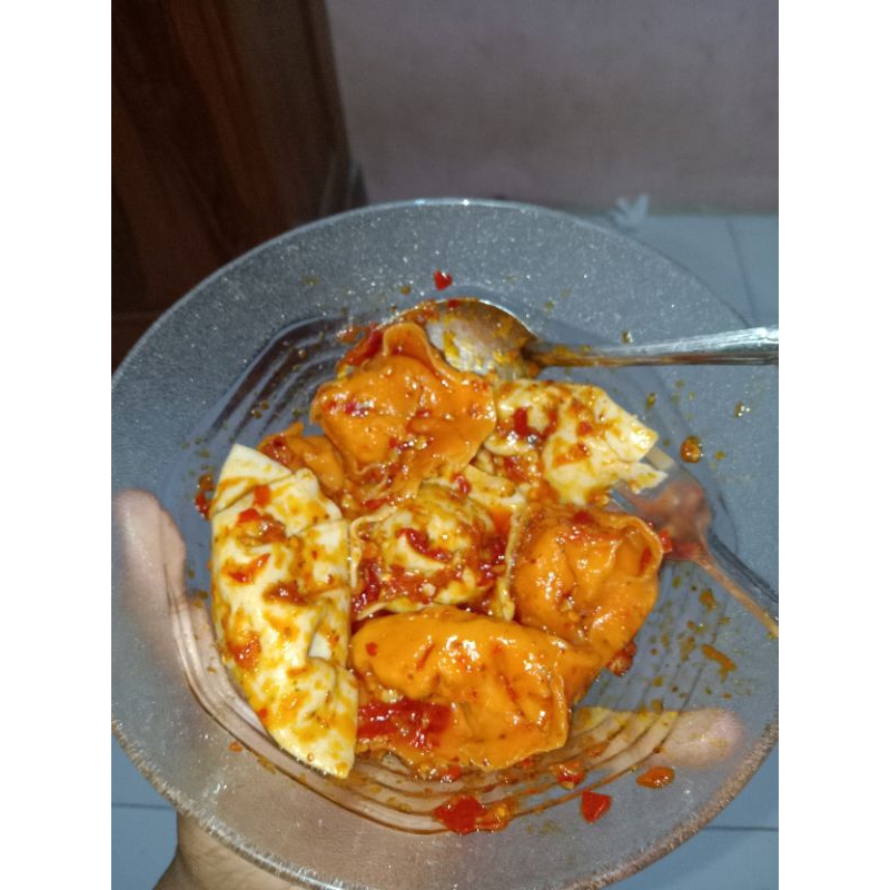 

PANGSIT AYAM Chili oil, Wonton bumbu Chili oil set_enak