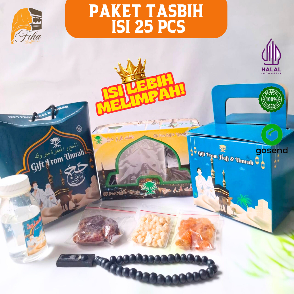 

Xmaster Paket Oleh Oleh Haji dan Umroh Ekonomis Dus Tali teng-teng 25 paket Hampers Terlengkap