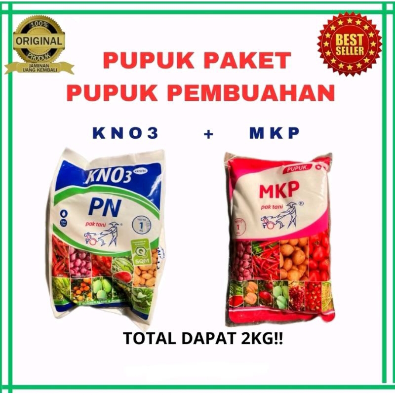Paket Pupuk Pembuahan KNO3 dan MKP Pak Tani