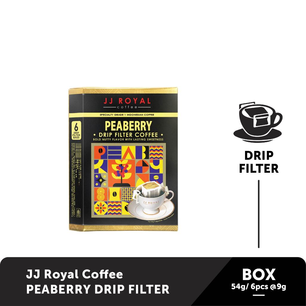 

JJ Royal Coffee Peaberry Sumatera Drip Filter Inner Box 6sch