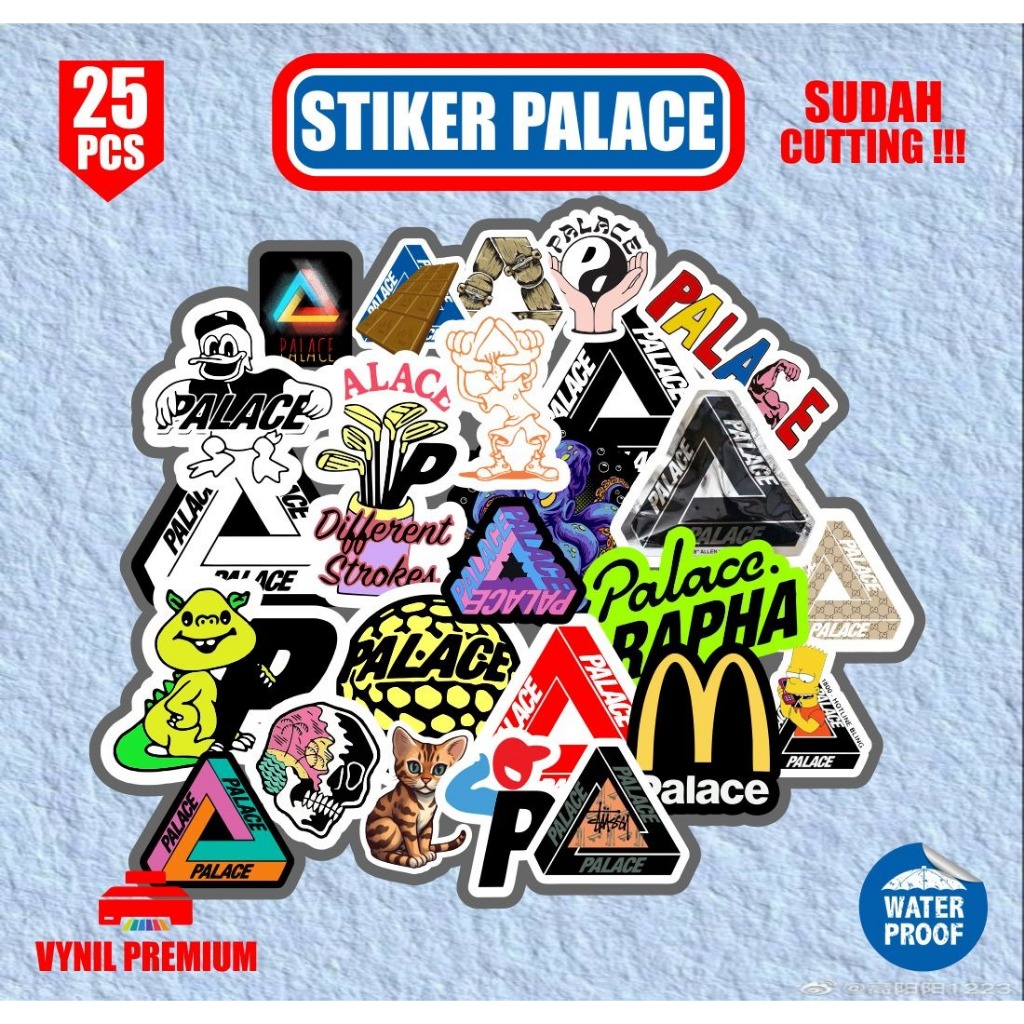 

Stiker Palace Waterproof Sticker 25 Pcs sudah terpotong tinggal tempel