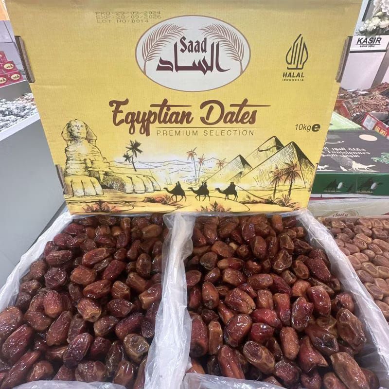

[ 10 Kilogram ] Kurma Mesir Al Saad Egyptian Dates Kurma PREMIUM Selection