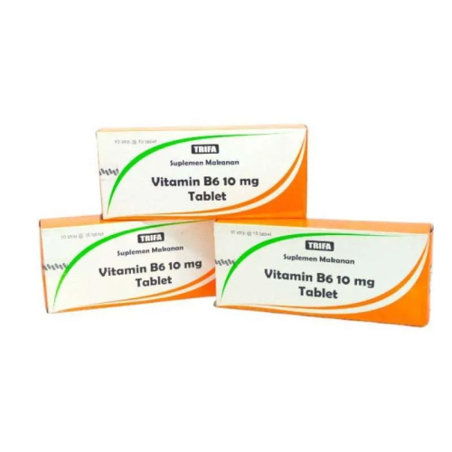 Vitamin B6 Trifa 10mg (per Strip) | VITAMIN B6 TRIFA 10MG TAB 100S