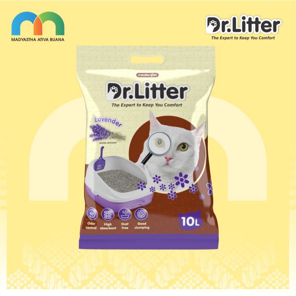 Dr. Litter Aroma Lavender 10 L Pasir Kucing