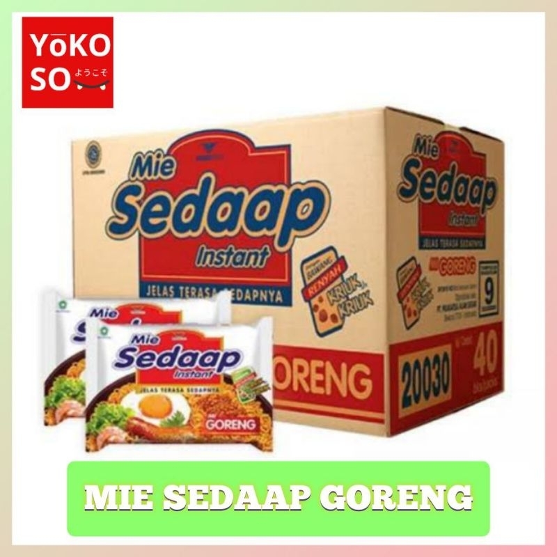 

YOKOSO Mie Sedaap Goreng 40pcs 1 Dus Karton Sedap Instan Instant