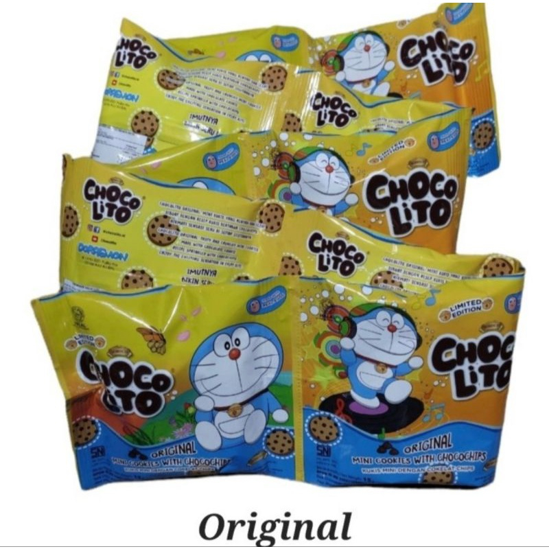 

Chocolito Mini Cookies With Choco Rasa Original Stoberi 15g 1 Renceng Isi 10 Sachet