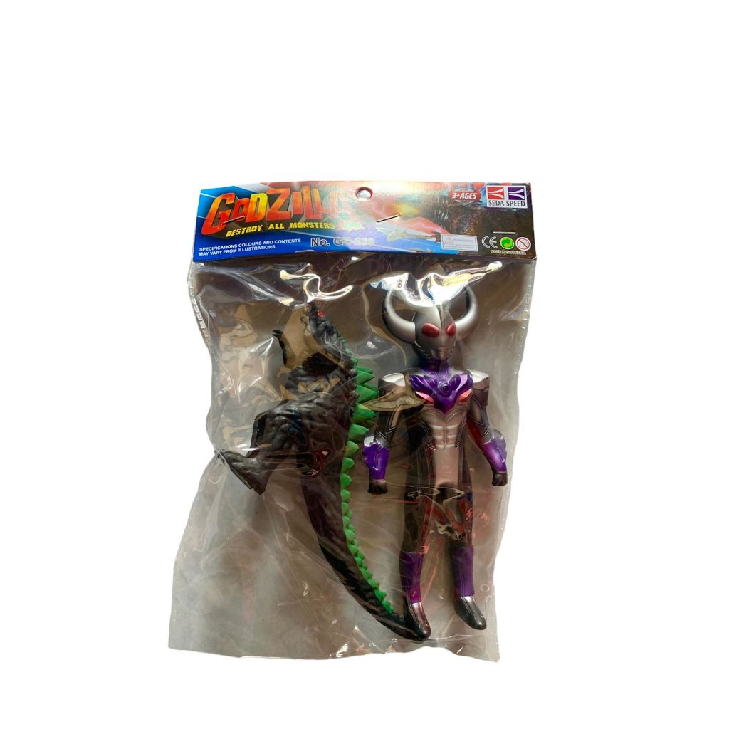 HLM - Mainan Anak Robot Ultramen Godzilla 1 Set isi 2 Pcs / Mainan Anak Robot Ultramen & Godzilla - 
