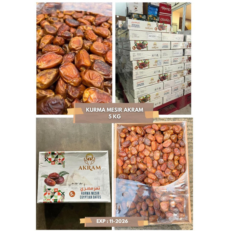 

KURMA MESIR 10KG AKRAM KURMA MESIR SAAD 10KG BEST QUALITY