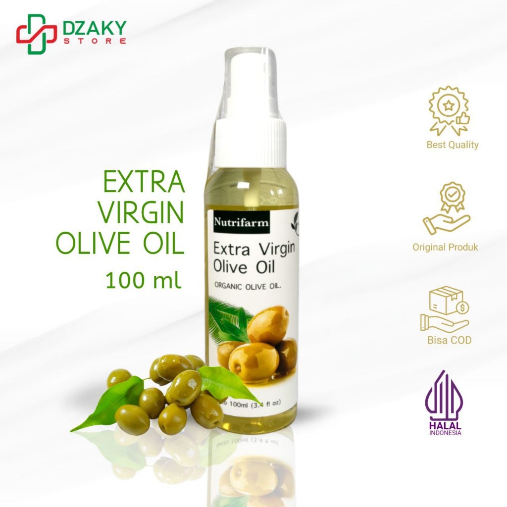 

Extra Virgin Olive Oil Premium - Minyak Zaitun Premium Original 100% Herborist untuk Diminum | Rambut Asli Extra Virgin Herbonist 100ml