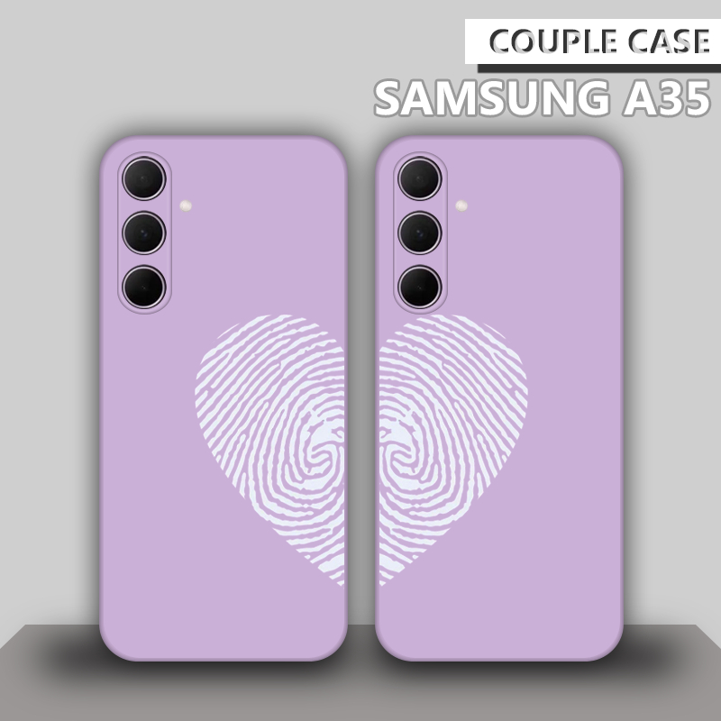 Casing Handphone Motif Couple Collection for Samsung A35 - Case HP - Casing Couple - Romantis - Lucu
