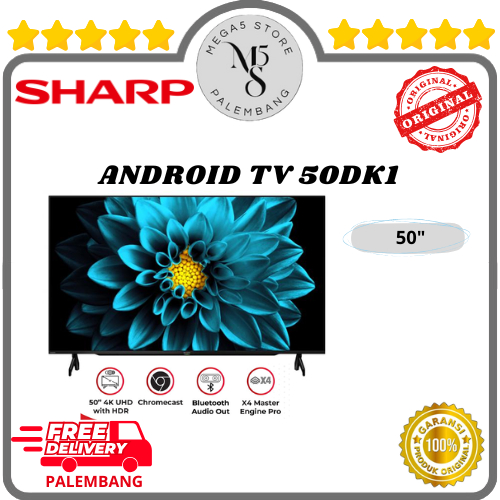 TV LED Sharp 4TC50DK1 LED Sharp 50 Inch Android TV UHD 4K Sharp