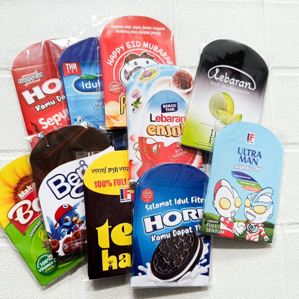 

Amplop Lebaran Unik Motif Snack Viral / Amplop THR Idul Fitri 2025