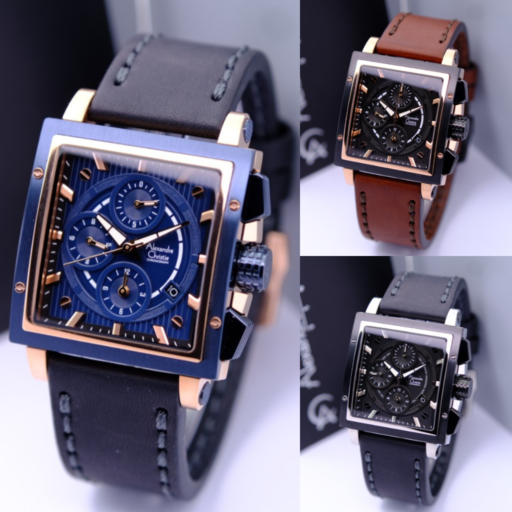 ORIGINAL Jam Tangan Pria Alexandre Christie AC 6182 / AC6182 Garansi 1 Tahun