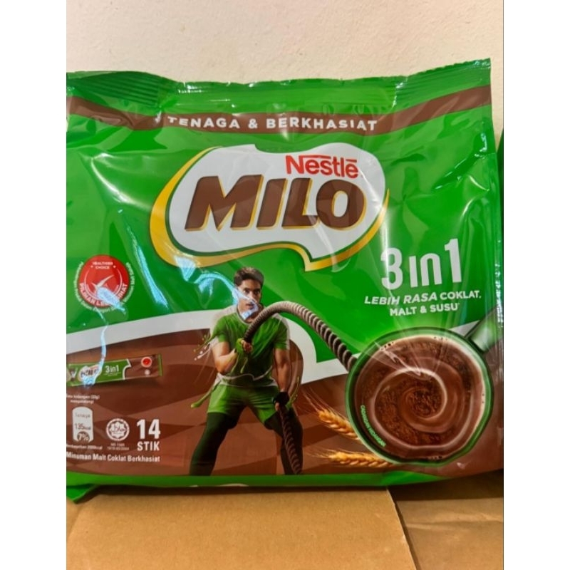 

milo stik 3 in 1 14stik x 33 gram exp : 28 februari 2026